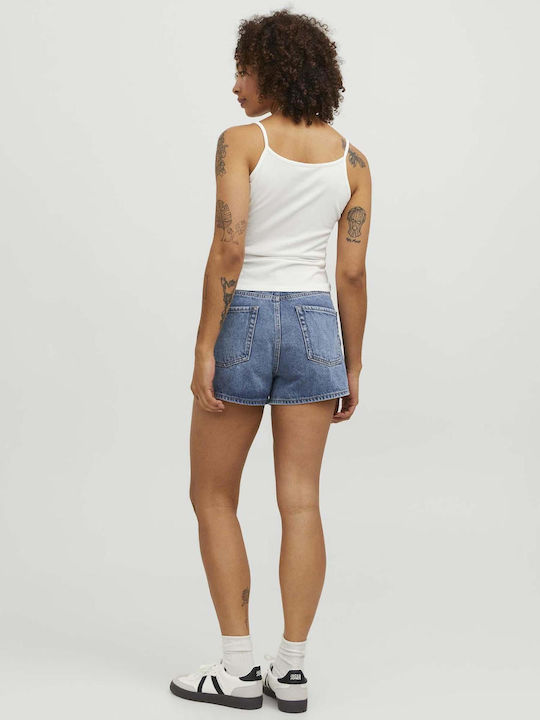 Jack & Jones Women's Jean High-waisted Shorts Blue