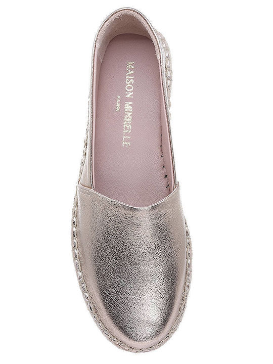 Parex Lederne Damen Espadrilles in Rosa Farbe