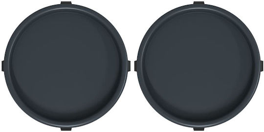 vidaXL Suporturi pentru ghiveci Gri cu Roți 34bucx34buccm. 2buc