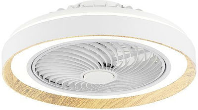 Spot Light Ventilator de Tavan cu Lumină și Telecomandă Alb