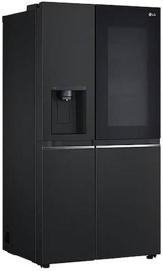 LG Side-by-Side Kühlschrank 635Es Total NoFrost H179xB91xT73.5cm. Schwarz GSGV80EPLD