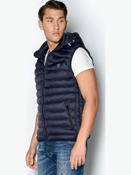 Ärmellos Jacke Puffer Blue