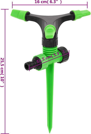 vidaXL Дюза за напояване с максимален ъгъл на разпръскване 360° 4бр Green 154448