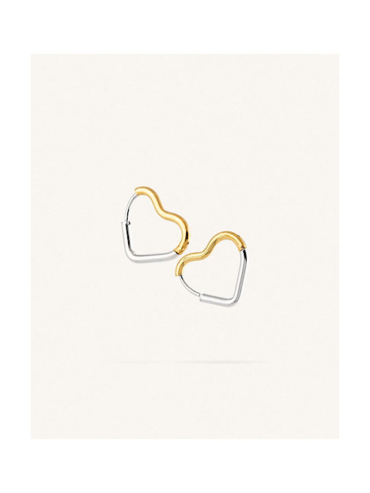 StanStefan Earrings Hoops made of Steel Gold Plated