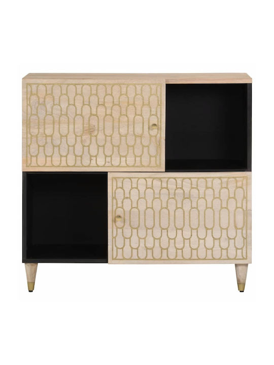 Cabinet Storage Solid Wood L80xW33xH75cm