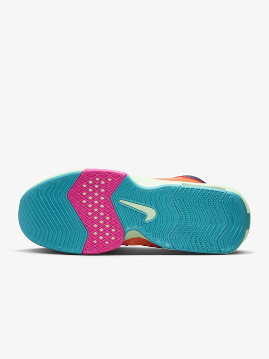 LeBron Witness VIII High Basketball Shoes Total Orange / Laser Fuchsia / Vapor Green / Thunder Blue