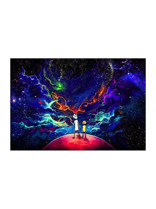 Rick Morty Orange Space Poster 61x90cm