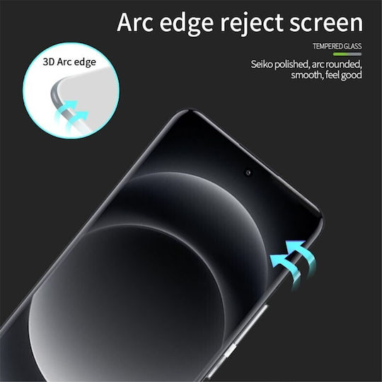 Full Face Tempered Glass Μαύρο (Xiaomi 14 Ultra)