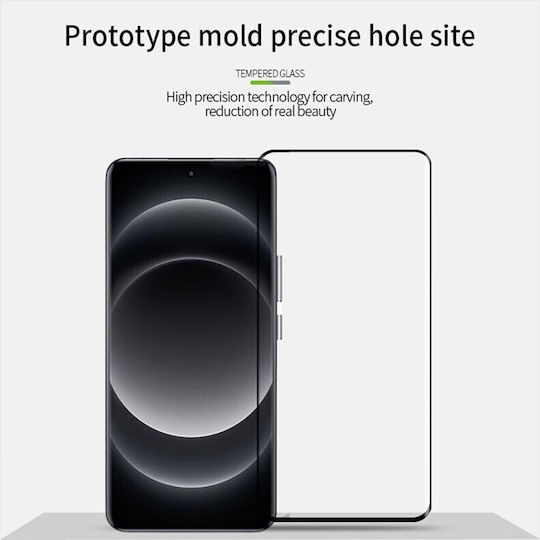 Full Face Tempered Glass Μαύρο (Xiaomi 14 Ultra)