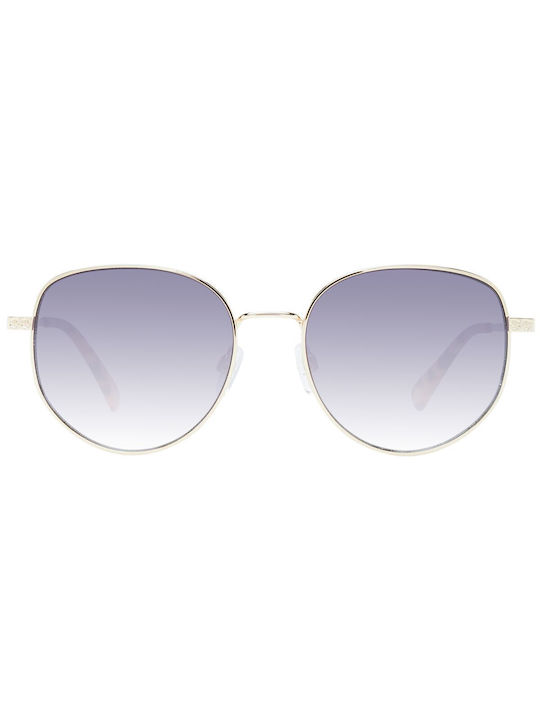 Ted Baker Women's Sunglasses with Gold Metal Frame and Gray Gradient Lens
