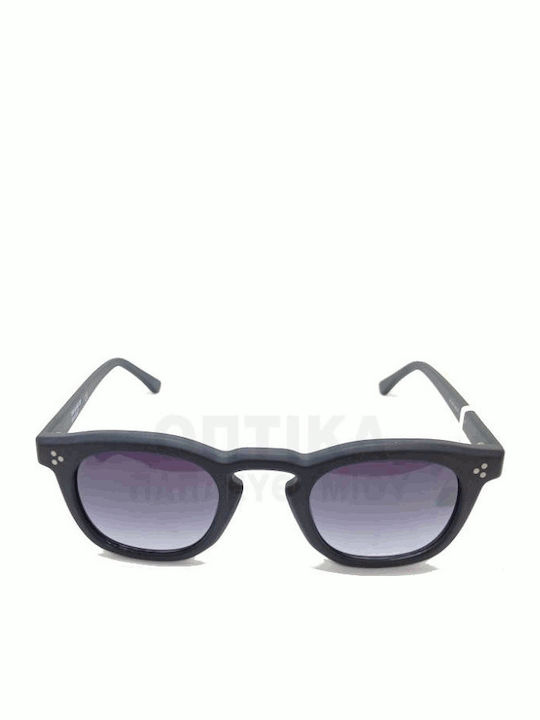 The Glass of Brixton Unisex Sunglasses with Black Plastic Frame and Black Gradient Lens BS236 01