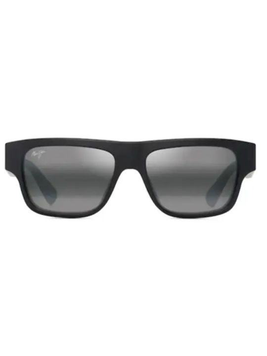 Maui Jim Bărbați Ochelari de soare cu Negru Din plastic Rame și Negru Polarizate Oglindă Lentilă 638-02