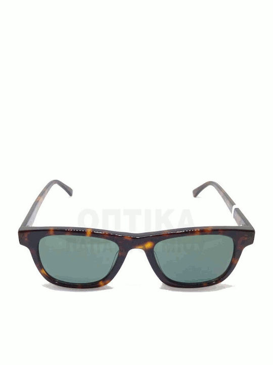 The Glass of Brixton Unisex Sunglasses with Brown Tartaruga Plastic Frame and Green Lens BS201 16