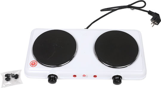 Chios Hellas Enamel Countertop Double Burner White
