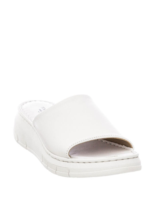 Women's Slippers 580-24002 Leather White Relaxshoe