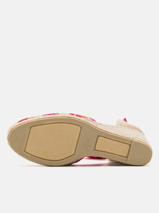 Cilia Damenplattformen im Espadrilles-Stil Fuchsie