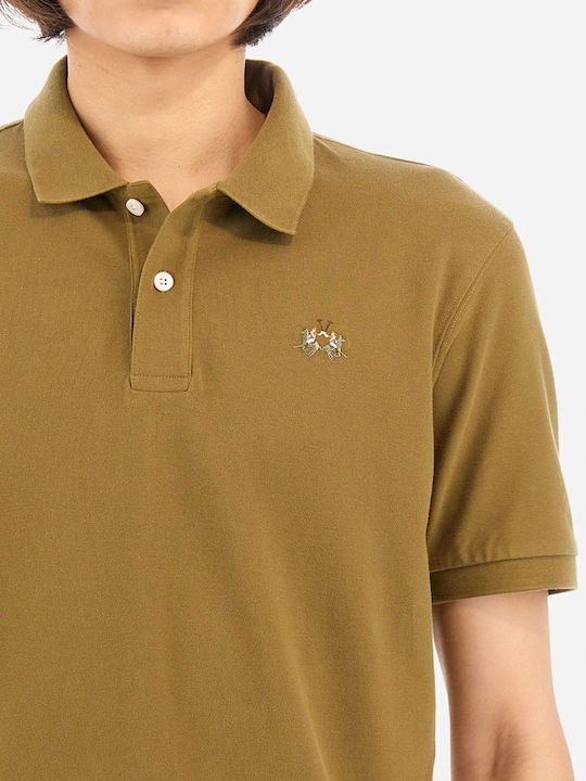 Stretch Piquet Polo Μπλούζα Κοντομάνικη Χακί
