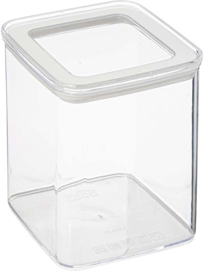 5Five Set 3Stücke Lebensmittelgläser Allgemeine Verwendung mit luftdichtem Kunststoffdeckel Transparent 500ml