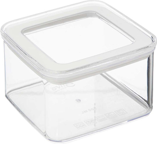 5Five Set 3Stücke Lebensmittelgläser Allgemeine Verwendung mit luftdichtem Kunststoffdeckel Transparent 500ml