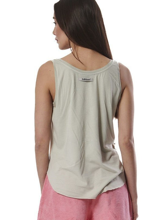 Body Action Damen Bluse Ärmellos Quiet Grey