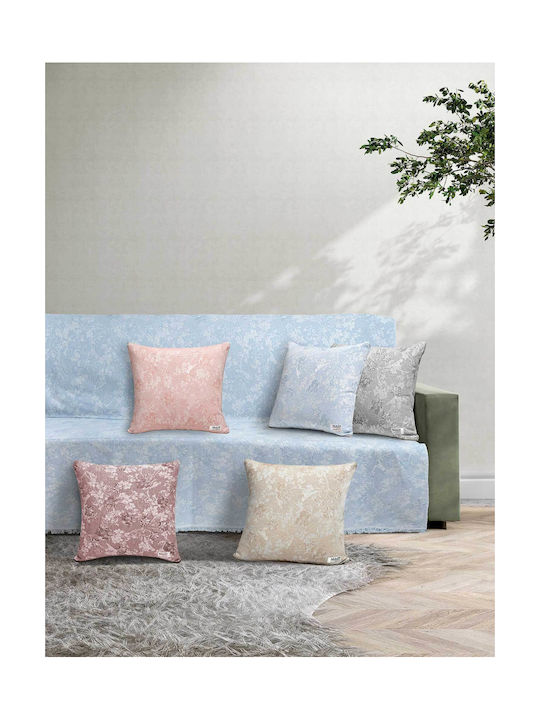 Madi Fern Cyan Decorative Pillow Case 45x45cm