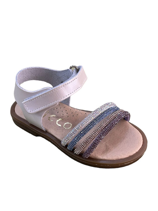 Ricco Mondo Παιδικά Πέδιλα Nude Satin