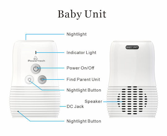 Powertech Wireless Baby Monitor with Two-way Communication