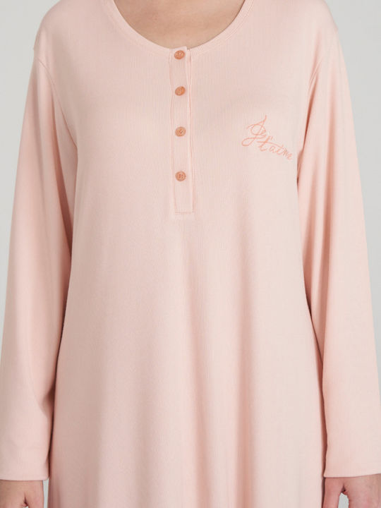 Pijadore Summer Women's Nightdress Salmon