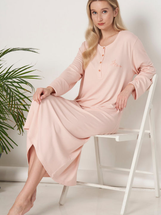 Pijadore Summer Women's Nightdress Salmon