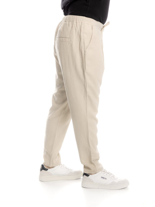 Scinn Men's Trousers in Loose Fit Beige