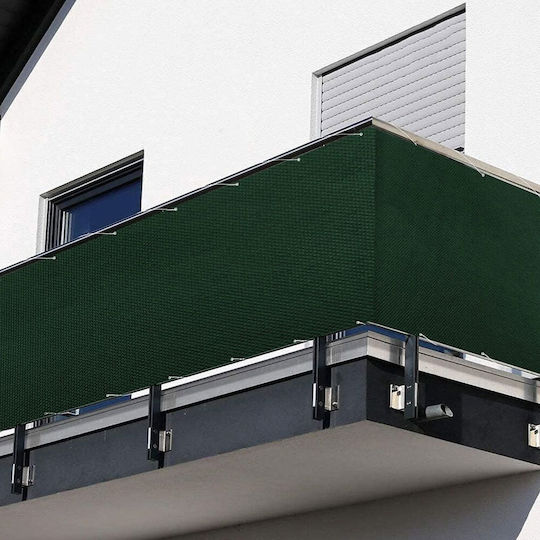 Grasher Rectangular Shade Divider Green With Hoop 0.75x6m 160gr/m²