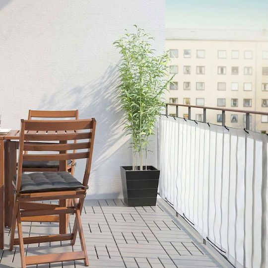 Grasher Rectangular Shade Divider White With Hoop 0.75x6m 160gr/m²