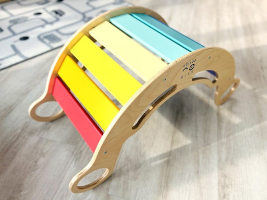 Elis Design Montessori Ξύλινη Κούνια 6 1 Smile Rainbow