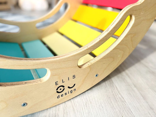 Elis Design Montessori Ξύλινη Κούνια 6 1 Smile Rainbow