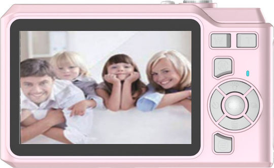 Denver DCA-4818 Compact Φωτογραφική Μηχανή 5MP με Οθόνη 2.8" και Ανάλυση Video Full HD (1080p) Ροζ