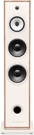 Triangle Borea BR10 Pereche Boxe Hi-Fi pardoseală 150W 3 Nr. de șoferi L31.4xA20.6xÎ102cm. Alb / Fag
