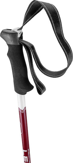 Leki Lite Telescopice Baston de trekking din aluminiu 1 buc Negru