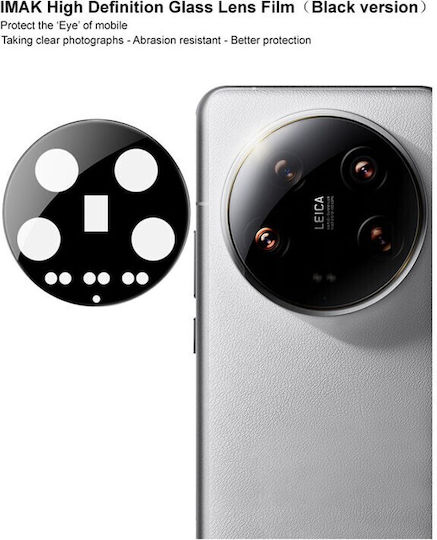 Camera Protection Tempered Glass Black for the Xiaomi 14 Ultra 5G