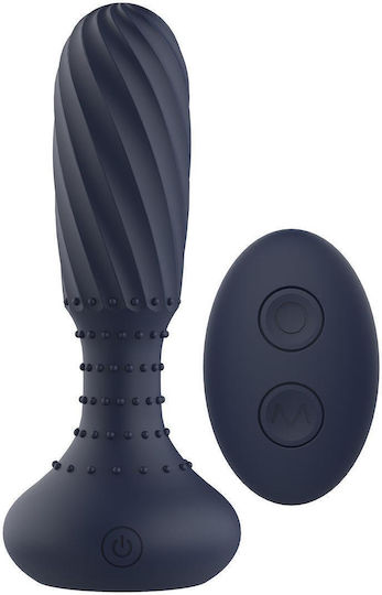 Dream Toys Πρωκτική Σφήνα με Δυνατότητα Ασύρματης Λειτουργίας και Δόνηση Μαύρη 25cm