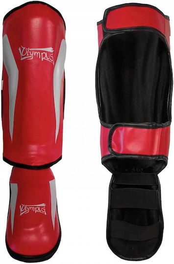 Olympus Sport Shin Guards Adults Red