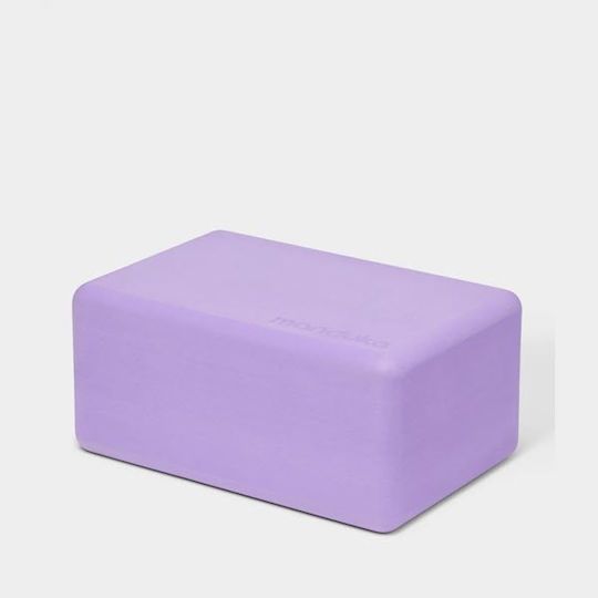 Manduka Recycled Foam Block Yogablock in Lila Farbe