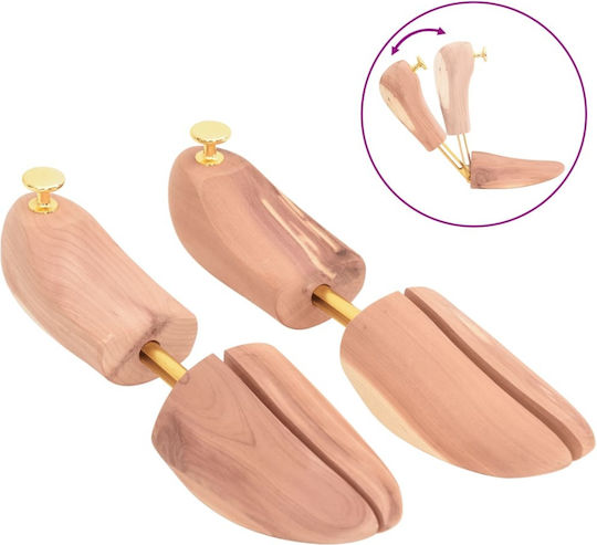 Vidaxl Calf Size Eu 39-41 5 Solid Wood Cedar Bone