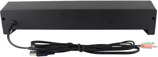 Kisonli X2 Ηχεία Υπολογιστή 2.0 με Bluetooth και Ισχύ 6W σε Μαύρο Χρώμα