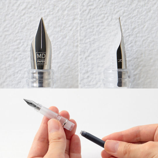 MD Fountain Pen Medium Black Steel With Black Ink