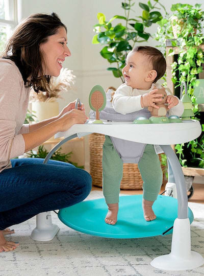 Ingenuity Бебешки Джъмпер Spring & Sprout 2-в-1 Джъмпер със Светлина и Звуци за 6+ Месеца