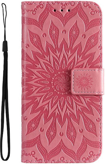 Embossed Sunflower Brieftasche Rosa (Xiaomi 14 Ultra)