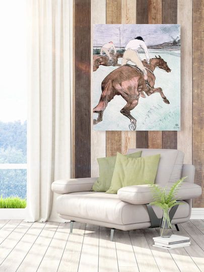 Jockey Πίνακας σε Καμβά 50x40cm