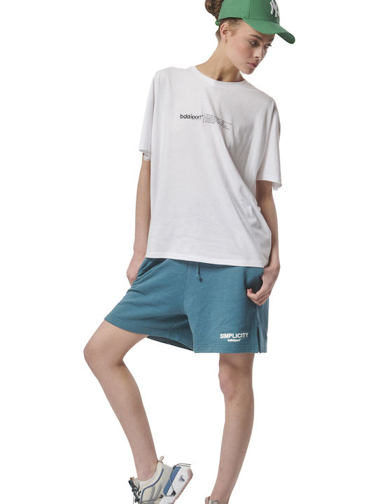 Γυναικείο Αθλητικό Oversized T-shirt Λευκό