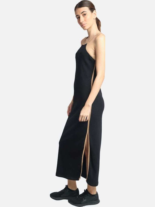 Sommer Maxi Damenkleid mit Tränen Schwarz