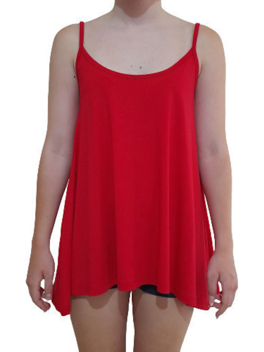 Damen Bluse mit Trägern Coral